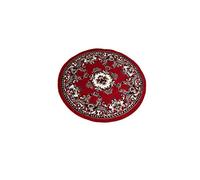 SrS Rugs® Luna Collection, Living Room Rug and Hallway Runner, with Soft Smooth 8mm Pile. Traditional Floral Design. 6 Colours, 6 Sizes (Red, 120cm Circle)