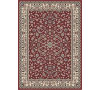 SrS Rugs® Luna Collection, Living Room Rugs, Hallway Runners, with Soft Smooth 8mm Pile. Contemporary Borders Design. 7 Colours, 9 Sizes (Classical Red, 80 x 150 cm)