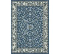 SrS Rugs® Luna Collection, Living Room Rugs, Hallway Runners, with Soft Smooth 8mm Pile. Contemporary Borders Design. 7 Colours, 9 Sizes (Classical Blue, 120 x 170 cm)