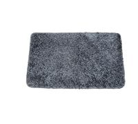 SrS Rugs® Non Slip Bath Mat - Super Soft Machine Washable Rug - Multiple Colours & Sizes (Grey, 80cm x 150cm)