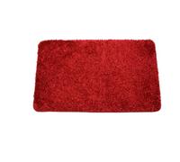 SrS Rugs® Non Slip Bath Mat - Super Soft Machine Washable Rug - Multiple Colours & Sizes (Red, 50cm x 80cm)