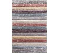 SrS Rugs Passion Collection, Muted Tones, 3D Shaggy Rug for Living Room, Bedroom with 50mm Deep Textured Soft Pile. 3 Designs, 3 Sizes (Striped, 120 x 170 cm)