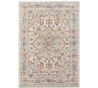 SrS Rugs Vintage Rugs for Living Room, Bedroom, Dining Room, Kitchen Room - Boho Distressed Traditional Faded Ikat Style Multicoloured Design Smooth Soft Low Pile (Eco Ariana, 120 x 170 cm)