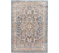 SrS Rugs Vintage Rugs for Living Room, Bedroom, Dining Room, Kitchen Room - Boho Distressed Traditional Faded Ikat Style Multicoloured Design Smooth Soft Low Pile (Eco Aurora, 160 x 230 cm)