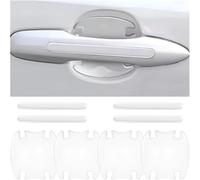SRSDG Car Door Handle Scratch Protectors for Hyundai Santa Fe | Typ DM | Bj. 2012-2018, 8PCS Waterproof Auto Door Handle Protective Film Door Side Handle Paint Guard