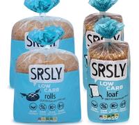 SRSLY Low Carb Bread Freshly Baked Multi Buy Pack | 2 Low Carb Keto Loaves | 8 Keto Rolls | 0.7G Carbs Per Slice | 2G Carbs Per Roll | High Protein & Fibre