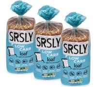 SRSLY Low Carb Keto Bread | 0.7g Carbs, 43 Kcals, 4.4g Protein | Freshly Baked Light & Fluffy | Sugarwise Certified | High Protein | Low Calorie | Seriously Low Carb | 3 Sliced Loaves