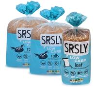 SRSLY Low Carb Keto Bread Bundle | 0.7G Carbs Per Slice | 2G Carbs Per Roll | Freshly Baked | High Protein & Fibre | 1 Loaf | 8 Large Rolls