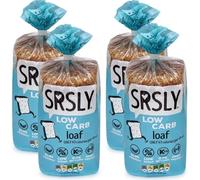 SRSLY Low Carb Keto Bread x4 | 0.7g Carbs & 43 Kcals | Freshly Baked, Light & Fluffy | Certified by Sugarwise | High Protein | Low Calorie | Seriously Low Carb | 4 Sliced Loaves