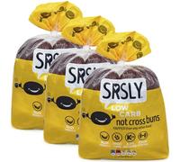 SRSLY Low Carb Keto Hot Cross Buns | 4.7G Carbs, 11G Protein, 6G Fibre | Freshly Baked with Mixed Spices | Sugarwise Certified | High Protein Bread | Low Sugar | Seriously Low Carb