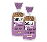SRSLY Low Carb Sliced Seeded Keto Bread x2 | 1.1g Carbs & 57 Kcals | Freshly Baked Light & Fluffy | Sugarwise Certified | High Protein | Low Calorie | High Fibre | Seriously Low Carb