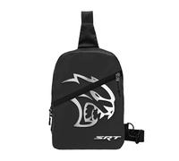 SRT Hellcat Demon Dodge Challenger Car Racing Chest Bag Men Sling Crossbody Backpack Chest Bag Travel Daypack Shoulder Bag