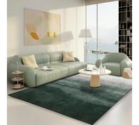 SRTJURFG Area Rug 90 x 200 cm Indoor Non Slip Mat Washable Accent Rug for Bedroom Living Room Bathroom Home Office Rugs, Soft & Practical modern retro green grey
