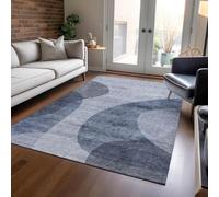 SRTJURFG Area Rug Large Soft Washable 200 x 250 cm Rectangle Rugs for Living Room Bedroom Playroom Office Dining Room Home Decor Carpet Modern simple blue gray