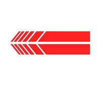 SRTMIRJJ 1 Pairs Rearview Mirror Car Sticker for Fiat 500/Panda/Tipo/124 Spider/Doblo, Reflective Stripe Mirror Decal Decoration, Sports Racing DIY Waterproof Side Decal,Red