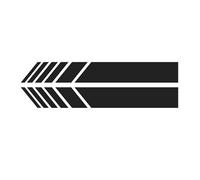 SRTMIRJJ 1 Pairs Rearview Mirror Car Sticker for Renault Captur 2017 2018 2019 2020 2021 2022 2023 2024 2025, Reflective Stripe Mirror Decal Decoration, Sports Racing DIY Waterproof Side Decal,Black