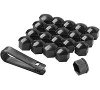 SRTMIRJJ 20 Pcs Car Wheel Nut Covers Caps for Jaguar F-type Coupe 2014-2019, Anti-theft Cover Cap Wheel Screw Protection with Removal Tool,A/Black-21mm