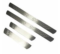 SRTMIRJJ 4 Pcs Stainless Steel Car Door Sill Protector for Honda Jazz 2021, Scratch Resistant Welcome Pedal Guard, Antislip Kick Plates, Accessories, Silver Brushed