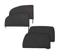 SRTMIRJJ 4pcs Car Window Shades For Skoda Fabia Combi 2016-2023, Double Layer Stretchable Breathable Mesh Window Covers, UV Protection, Protect Privacy,Sedan version