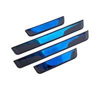 SRTMIRJJ 4pcs Stainless Steel Door Sill Protector For Honda Civic 2019-2024, Abrasion Protection Threshold Welcome Pedal Strip Cover, Decoration Accessories,Blue