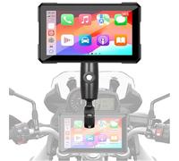 SRTMIRJJ 5 Inch Motorcycle Carplay Screen for Suzuki V Strom 650 DL 650, Wireless CarPlay and Android Auto, IP67 Waterproof Touch Screen, Dual Bluetooth, GPS