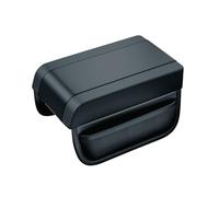 SRTMIRJJ Car Armrest Height Pad for Range Rover Evoque 2012 2013 2014 2015 2016 2017 2018, Universal Leather Armrest Cushion Pad, Breathable Center Console Armrest Cover With Storage Bag,Black