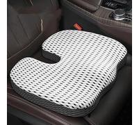 SRTMIRJJ Car Seat Cushion for i3 2013 2014 2015-2024, Memory Foam Car Driving Wedge Seat Cushion, Ergonomic Coccyx Seat, Sciatica Cushion, Antislip Base,Light gray