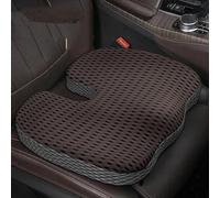 SRTMIRJJ Car Seat Cushion for R-enault Twingo/Twingo RS/GT III II I 3door/5door 5Seats, Memory Foam Car Driving Wedge Seat Cushion, Ergonomic Coccyx Seat, Sciatica Cushion, Antislip Base,Brown