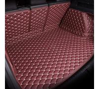 SRTMIRJJ Full Coverage Car Boot Liner Mat for Jaguar F-PACE 2016-2018, Rear Trunk Protector Mats Leather Waterproof Carpets Cargo Storage Tray,Winered