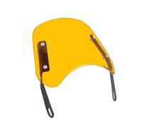 SRTMIRJJ Wind Screen Deflector Motorcycle for CB400SS CB223S CB250T Hawk, Universal Retro Windshield Windscreen, ABS Wind Deflector, for 5-7 Inch Headlights,Yellow