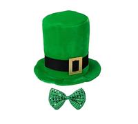 SRTUMEY 2025 St Patrick's Day Hat, Saint Patrick Party Novelty Cap for Men Women St Patrick's Top Caps Clover Shamrocks Irish Themed Green Leprechauns Hats