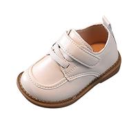 SRTUMEY Boys PU Leather Loafers Moccasins Oxford Stylish School Shoes UK | Hook Loop and Laces Oxford, Comfy Footbed, Non-slip Base, Soft Upper, Breathable Lining, Flexible Sole, Classic Moccasins
