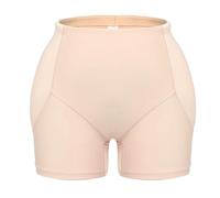 SRTUMEY Bra Underwear Set Cotton Women Waist Underwear Hip Enhancer Pads Control Firm Control Shapewear Thigh Slimmer Shapewear Padded Barely There Bras for Women 4742 Beige