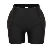 SRTUMEY Bra Underwear Set Cotton Women Waist Underwear Hip Enhancer Pads Control Firm Control Shapewear Thigh Slimmer Shapewear Padded Barely There Bras for Women 4742 Black