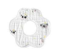 SRTUMEY Cartoon Cotton Newborn Baby Bibs Soft 360 Rotating Bibs Towel Baby Eating Bibs for Boys