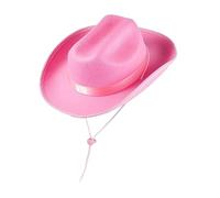 SRTUMEY Cowboy Hat for Men Women UK Clearance Adjustable Sun Cap Fancy Dress Party Costume Outfit Vintage Wide Brim Cowboy Hat Lightweight Travel Outdoor Sun Hat Durable Cowgirl Outback Hat