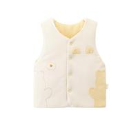 SRTUMEY Kids Winter Coat Age 0-8 Years Baby Fleece Vest Autumn Spring Thickened Blue Coats Cardigan Boys Girls Warm Fashion Embroidery Print Jacket Gilets Age 3-6 Months