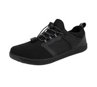 SRTUMEY Men's and Women's Spring and Autumn Wide Head Cycling Flying Woven Canvas Climbing Hiking Couple Casual Sports Shoes Mens Running Trainers (Black, 5.5)