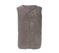 SRTUMEY Sale Cardigans for Women UK, Lamb Plush Medium Length Vest for Women with Retro Reversible Leather and Vest with Sleeveless Waistcoat Flowy Fashion Cardigan for Women Girl Khaki