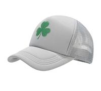 SRTUMEY St.Patrick's Day Baseball Hat for Womens Mens Irish Shamrock Embroidery Clover Hats Vintage Adjustable Hip Hop Cap Distressed Washed Cotton Trucker Sports Sun Cap