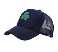 SRTUMEY St.Patrick's Day Baseball Hat for Womens Mens Irish Shamrock Embroidery Clover Hats Vintage Adjustable Hip Hop Cap Distressed Washed Cotton Trucker Sports Sun Cap