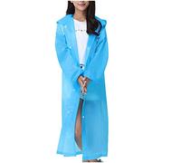 SRTUMEY Toddler Adult Rain Poncho Suite, Thick Unisex Fashion Raincoat Transparent Foldable Jacket for Women Men Emergency Rainwear for Travel, Outdoor Activitie