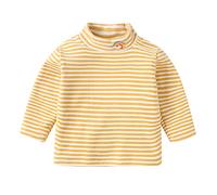 SRTUMEY Toddler Boys Top Undershirts Baby Boys Girls Long Sleeve Striped Cute Cartoon Blouse Tops Pullover Outfits Clothes Toddler Boy Shirts 5t #3_Yellow 2-3 Years