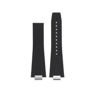 SRTYDCUR 12mm Men's Watch Strap Compatible With Tissot PRX T137.407 T137.410 Super Player Fashion Rubber Watchband Quick Release Silicone Bracelet(Black no buckle)