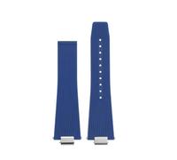 SRTYDCUR 12mm Men's Watch Strap Compatible With Tissot PRX T137.407 T137.410 Super Player Fashion Rubber Watchband Quick Release Silicone Bracelet(Blue no buckle)