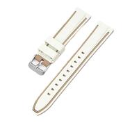 SRTYDCUR 20mm Silicone Watch Band Compatible With Omega X Swatch Joint MoonSwatch Strap Men Women Double Color Sport Quick Release Wrist Bracelet(Khaki brown)