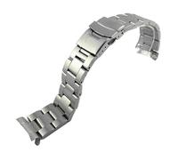 SRTYDCUR 3 Styles 22mm Diving Steel Metal Strap Compatible With Casio Duro Mdv107-1A MDV106-1A Watch Wristband Bracelet Watchband Replacement Parts(A-silvery 3)