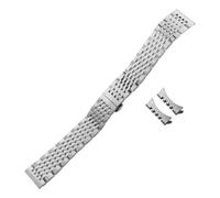 SRTYDCUR 316L Stainless Steel Watchband Compatible With Omega Compatible With Tudor Compatible With Tag Heuer Silver Rose Gold Bracelets Watch Strap(Silver,16mm)