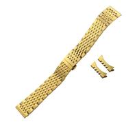 SRTYDCUR 316L Stainless Steel Watchband Compatible With Omega Compatible With Tudor Compatible With Tag Heuer Silver Rose Gold Bracelets Watch Strap(Golden,14mm)