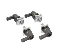 SRTYDCUR 4 Pcs Motorcycle Universal Saddlebag Lever Lock Bolts & Nuts Kit Compatible With Harley Touring Dyna CVO Road Glide Breakout Deluxe